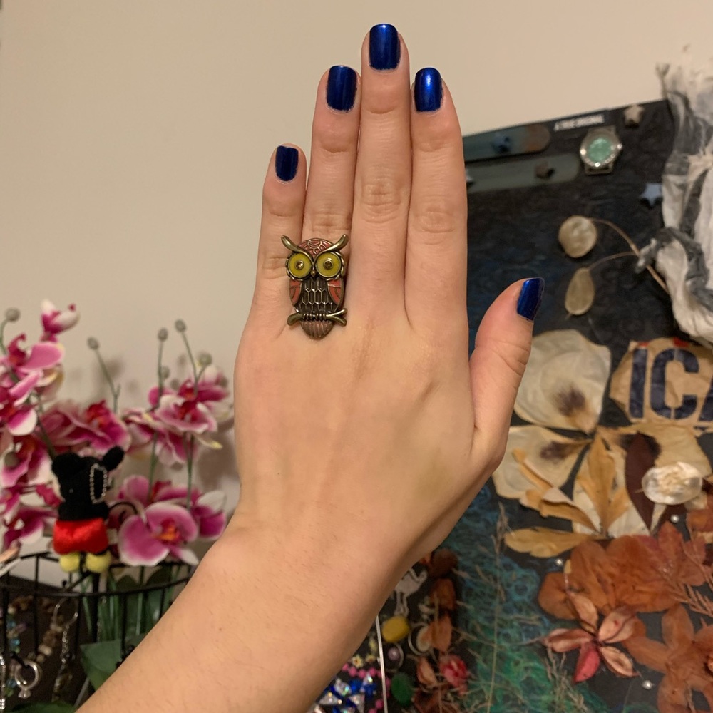 Vintage owl ring